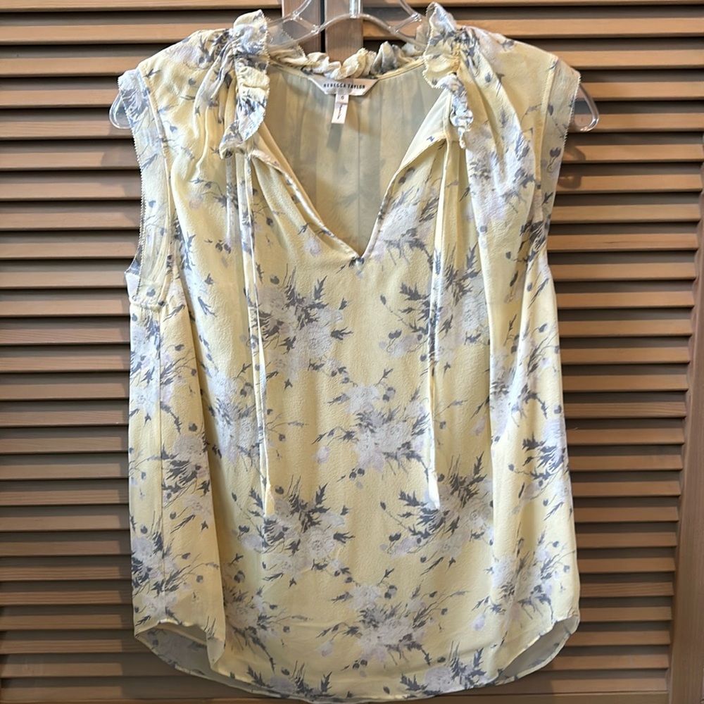Rebecca Taylor Silk Floral Top, size 0